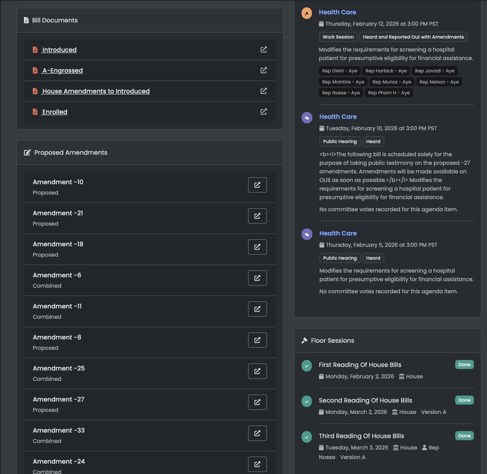 Committee intelligence placeholder