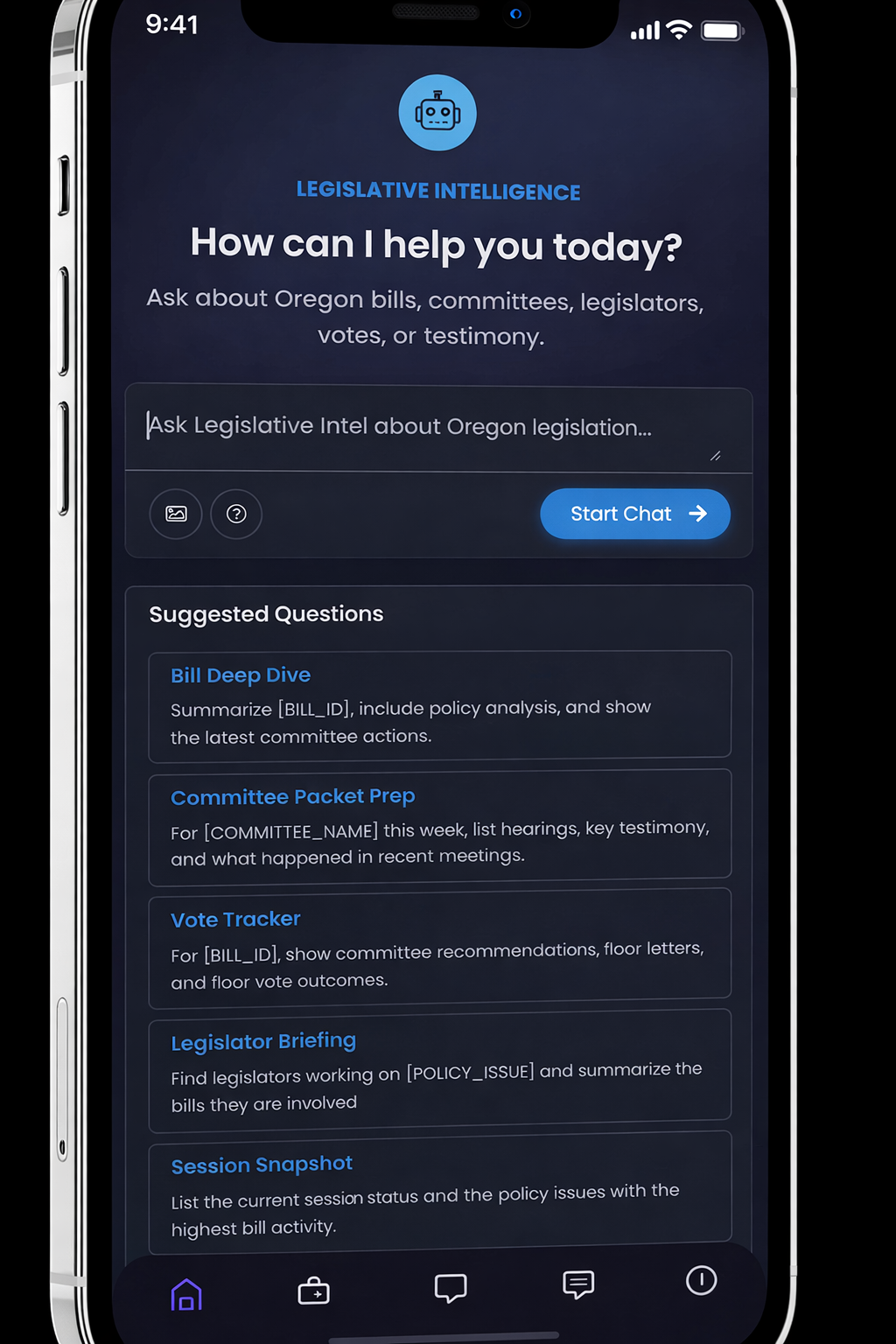 Mobile intelligence placeholder